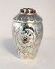Knud Georg Jensen, Copenhagen (KGI). Small silver vase with stone (830). Height 10 cm. Produced ...