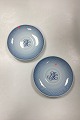 Bing and Grondahl Blue Tone Hotel with Logo Large Saucer - CHIPPEDLogo from Brandrupdam Kro ...