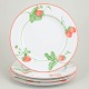 Bill Goldsmith for Limoges, Fraise, set of 4 dinner ...