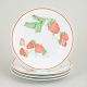 Bill Goldsmith for Limoges, Fraise, set of 4 lunch plates.