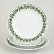 Meissen, set of three plates from the green vine leaf ...