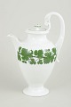 Meissen, chocolate pot from the green vine leaf series.