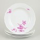 Meissen, set of four dinner plates.
