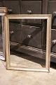 Antique 19th century wooden frame with  old silver plating and a really nice patina. (with glass) 51,5x41,5cm.