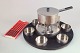 Arne Jacobsen and Peter Holmblad for Stelton, large fondue set.Large fondue set in stainless ...