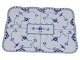 Royal Copenhagen Blue Fluted Full Lace, rare extra flat tray.The factory mark shows, that ...