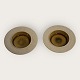 Kähler ceramics, 2 small bowls with yellow-brown glaze, 8.5cm in diameter, HAK, *Some very small ...