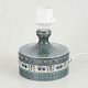 Yngve Blixt for Höganäs, table lamp.Handmade small table lamp in glazed stoneware with a ...