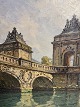 Peter Elias Petersen (1859-1950), The Marble Bridge at Christiansborg in Copenhagen with good ...