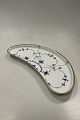 Royal Copenhagen Blue Fluted Plain Half Moon Shaped Tray ...