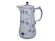 Royal Copenhagen Blue Fluted Plain, rare lidded chocolate pitcher with matching lid.The ...