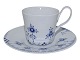 Royal Copenhagen Blue Elements, coffee cup with saucer.Decoration number 093 and ...