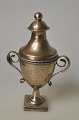 Mathias Lind (1831 - 1920) Ringkøbing, Denmark: Main water egg in silver. Late Empire. Vase ...