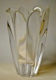 Orrefors Mayflower crystal vase, 20th century. Sweden. Signed. H: 17 cm.