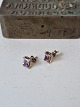 Vintage amethyst earrings in 8 kt gold
