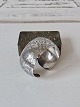 Vintage silver bangle, beautifully chiseled floral motif. Stamp: OD - 900. Size 5 x 6 cm. ...