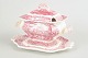 Mason’s, sauceboat with stand.Faience sauceboat by Mason’s, decorated in red transferware with ...