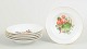 European porcelain maker, set of 6 bowls.Set of six porcelain bowls decorated with a ...