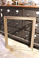Antique 19th century wooden frame with original old silver plating and fine patina. 74x63.5cm...