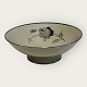 Black rose, with Plantin edge, KPM, Lyngby, Bowl on foot, 19cm in diameter, height 6.5cm *slight ...