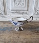 Royal Copenhagen Blue Fluted half lace cream jug with silver plated mounting Factory first ...
