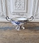 Royal Copenhagen Blue Fluted half lace sugar bowl with silver plated mounting. Factory ...