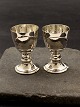 A pair of silver egg cups H. 7 cm. item no. 631891