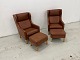 Mogens Hansen MH195 wingback chairs with matching ...