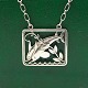 Georg Jensen; A necklace of sterling silver, dolphin, #94