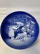 Christmas plate Desiree Denmark 1980Ole LukøjeOld Copenhagen blueHans Christian ...