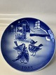 Christmas plate Desiree Denmark 1983The History of the YearOld Copenhagen blueHans ...