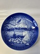 Christmas plate Desiree Denmark 1984NightingaleOld Copenhagen blueHans Christian ...