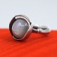 Ole Lynggaard; Lotus ring no. 3. in silver, set with ...