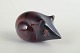 Fm Konstglas, mouse, glass sculpture.Decorative mouse in solid art glass with a rounded body ...