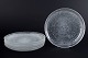 Tapio Wirkkala for Iittala, set of six plates.Set of six pressed clear glass plates from the ...