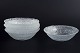 Tapio Wirkkala for Iittala, set of six bowls.Set of six pressed clear glass bowls from the ...