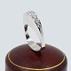 A. Michelsen; Ring in 14k white gold set with diamonds