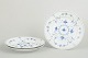 Royal Copenhagen Blue Fluted Plain, set of three dinner plates.Set of three hand-painted ...