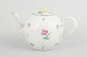 Herend, teapot.Teapot in hand-painted porcelain from Herend. Decorated with naturalistic ...