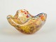 Murano bowl, organic form.Organically shaped bowl in hand-blown glass with undulating rim. ...