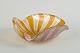 Murano bowl, organic form.Organically shaped bowl in hand-blown glass with twisted rim. ...