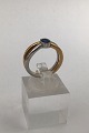 Georg Jensen 18K Gold Ring No. 15 (Saphire) Measures Ring Size 50 (US 5 1/4) Weight 6 gr (0.21 ...