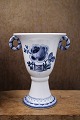 Trankebar faience vase on foot from Aluminia - Royal Copenhagen...