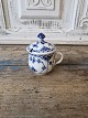 Royal Copenhagen Blue Fluted half lace mustard jar No. 744, Factory firstHeight 8.5 cm.