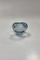 Holmegaard Menuet Glass Vase. Color: Aqua. Shape: Heart. Designed by Per Lütken. In production ...