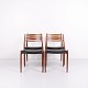 Set of four N.O. Møller dining chairs, model 78, in rosewood from the 1950s. Classic Danish ...