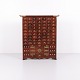 Antique Apothecary Cabinet with 69 Drawers in Dark Wood and Brass Fittings, Korean Style, Year 1910