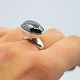 Nanna Ditzel for Georg Jensen; A ring made of sterling silver set with a hematite #123B. Ring ...