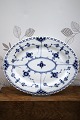 Antique Royal Copenhagen Blue Fluted Full Lace Oval Dish.26x20cm. Decoration number: 1/1146. ...