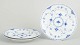 Royal Copenhagen Blue Fluted Half Lace, set of three salad plates.Set of three hand-painted ...